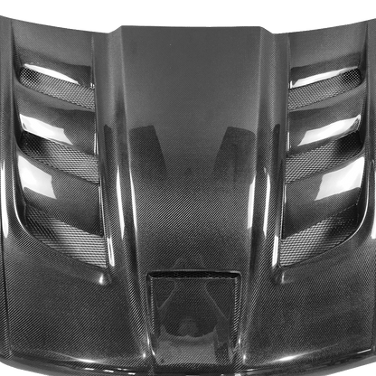 Kazento For Jeep 05-10 Grand Cherokee VP Style Carbon Fiber Cooling Vented Hood Bonnet