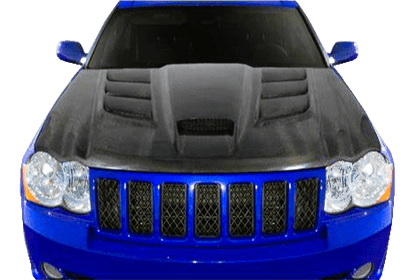 Kazento For Jeep 05-10 Grand Cherokee VP Style Carbon Fiber Cooling Vented Hood Bonnet