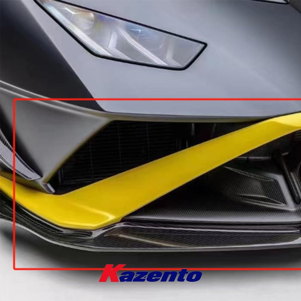 Kazento For Lamborghini Huracan STO 2022 V Style Dry Carbon Fiber Front Bumper Lip