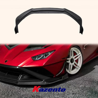 Kazento For Lamborghini Huracan STO 2022 V Style Dry Carbon Fiber Front Bumper Lip