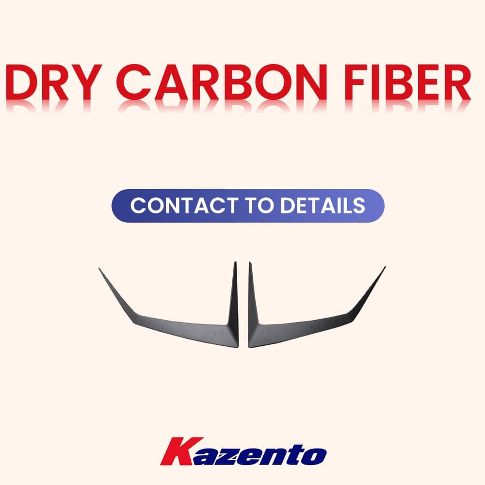 Kazento For Lamborghini Huracan STO 2022 V Style Dry Carbon Fiber Front Hood Vents Trim Kazento Carbon Parts 车身侧板 HURACAN-HV-STV-DCF