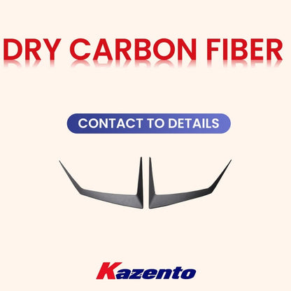 Kazento For Lamborghini Huracan STO 2022 V Style Dry Carbon Fiber Front Hood Vents Trim Kazento Carbon Parts 车身侧板 HURACAN-HV-STV-DCF