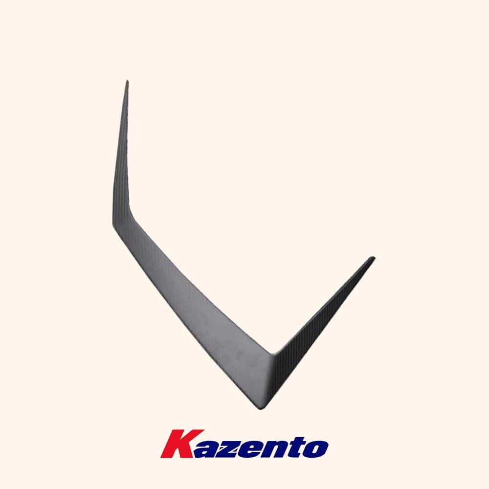 Kazento For Lamborghini Huracan STO 2022 V Style Dry Carbon Fiber Front Hood Vents Trim