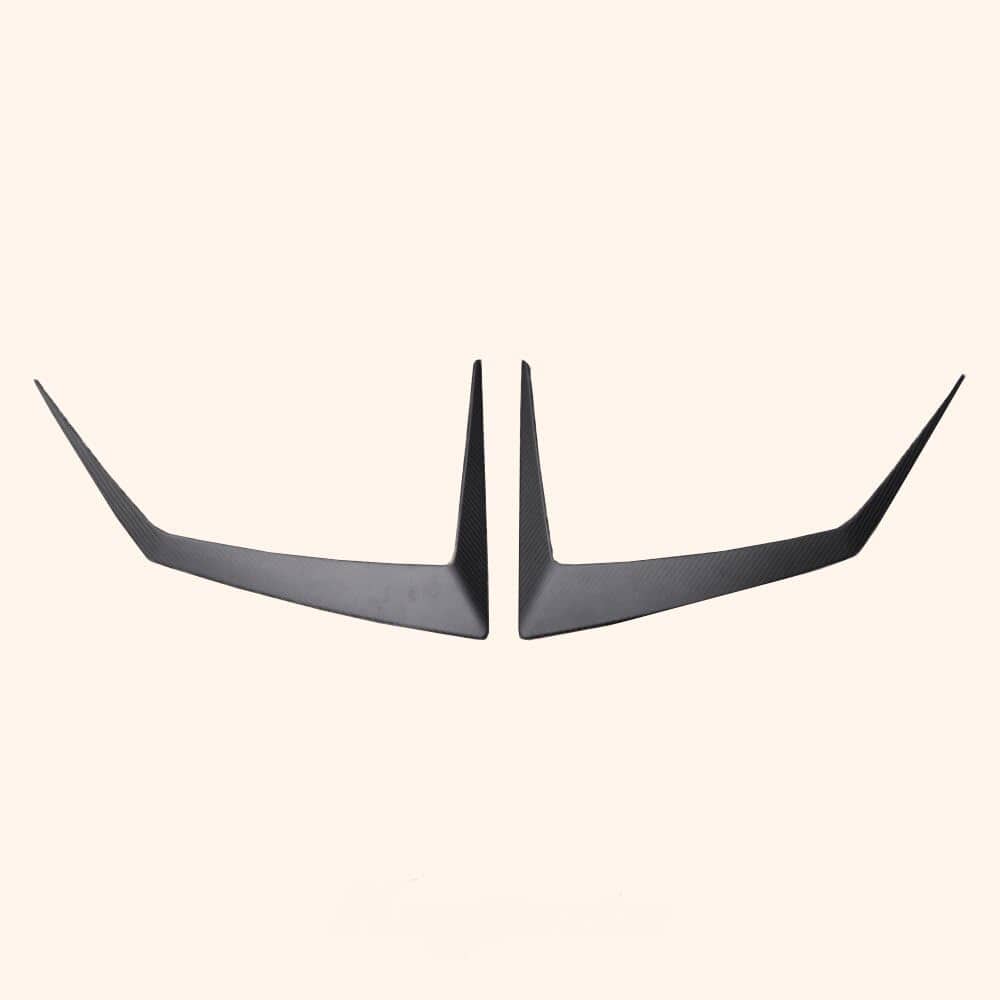 Kazento For Lamborghini Huracan STO 2022 V Style Dry Carbon Fiber Front Hood Vents Trim