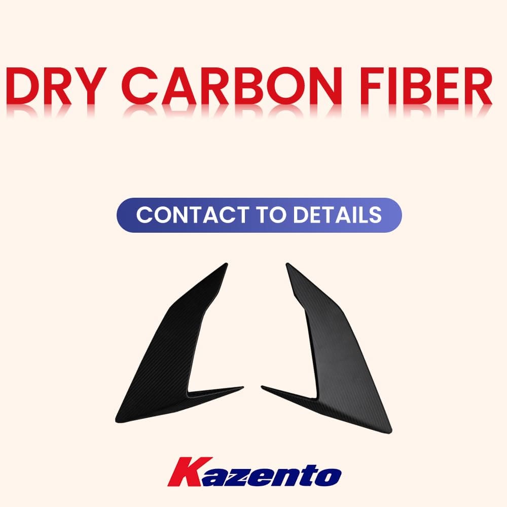 Kazento For Lamborghini Huracan STO 2022 V Style Dry Carbon Fiber Side Fender Vents Trim