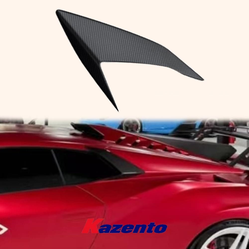 Kazento For Lamborghini Huracan STO 2022 V Style Dry Carbon Fiber Side Fender Vents Trim