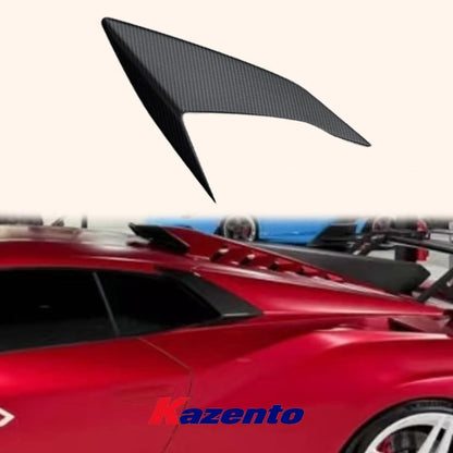 Kazento For Lamborghini Huracan STO 2022 V Style Dry Carbon Fiber Side Fender Vents Trim