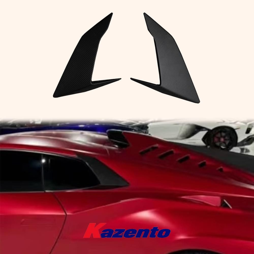Kazento For Lamborghini Huracan STO 2022 V Style Dry Carbon Fiber Side Fender Vents Trim