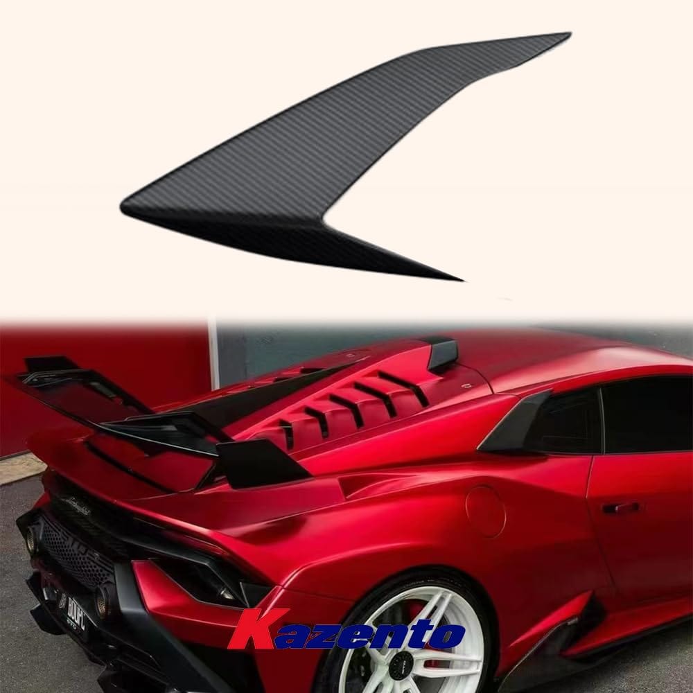 Kazento For Lamborghini Huracan STO 2022 V Style Dry Carbon Fiber Side Fender Vents Trim