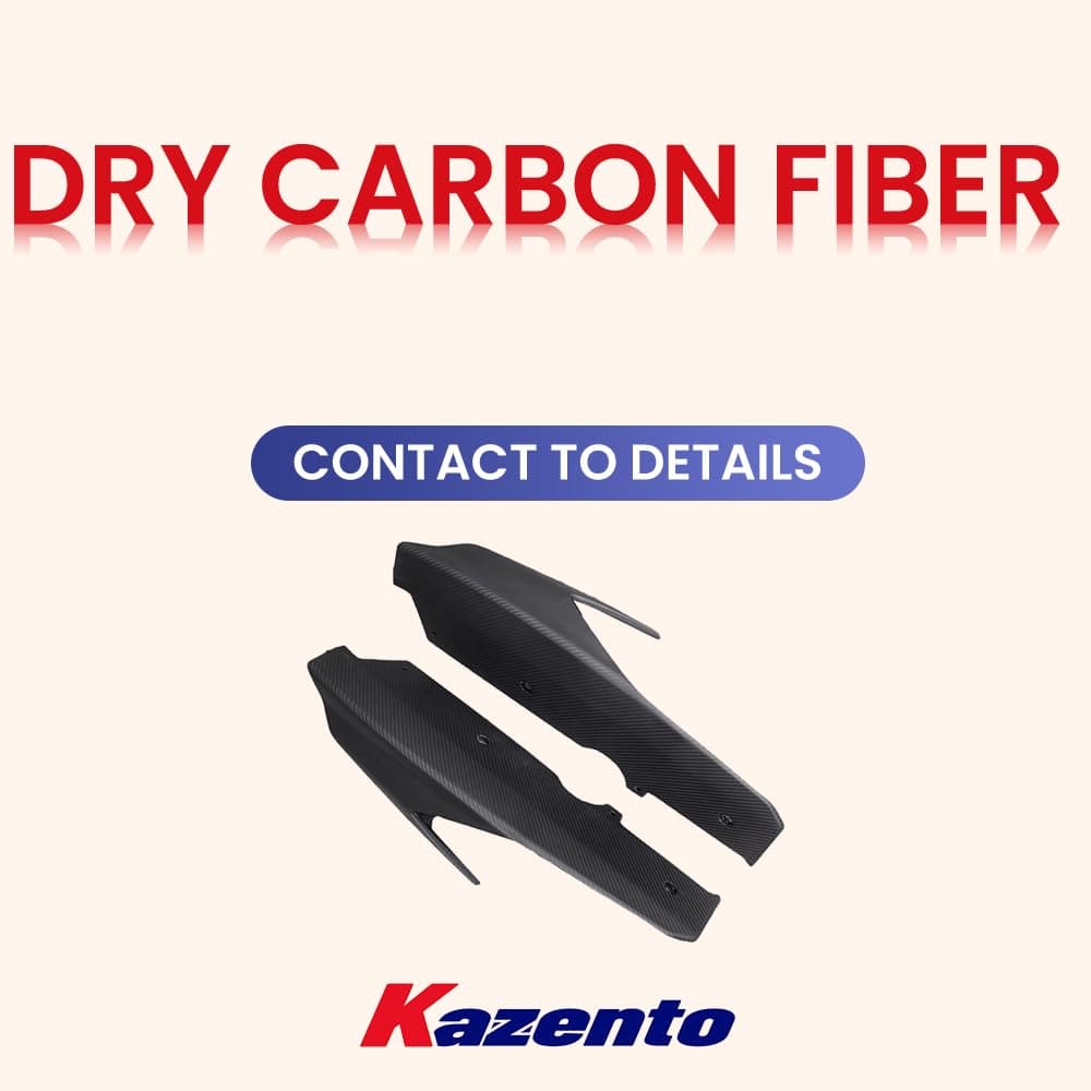 Kazento For Lamborghini Huracan STO 2022 V Style Dry Carbon Fiber Side Skirts Vents Trim