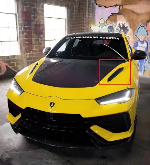 Kazento For Lamborghini URUS 2023 Dry Carbon Fiber Hood Vents Pair