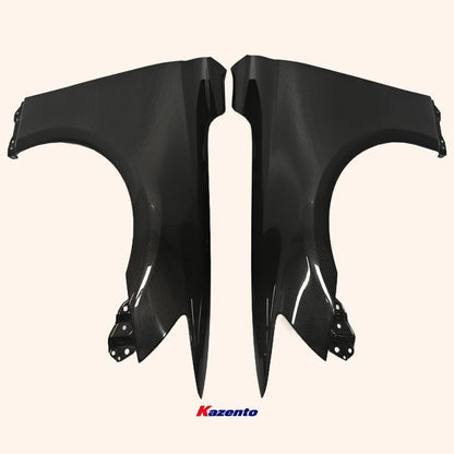 Kazento For Lexus IS350 IS F Sport 2018-2020 Carbon  OE Style Fiber Front  Bumper Fender Kazento Carbon Parts 车身侧板 IS17-FF-OE-CF
