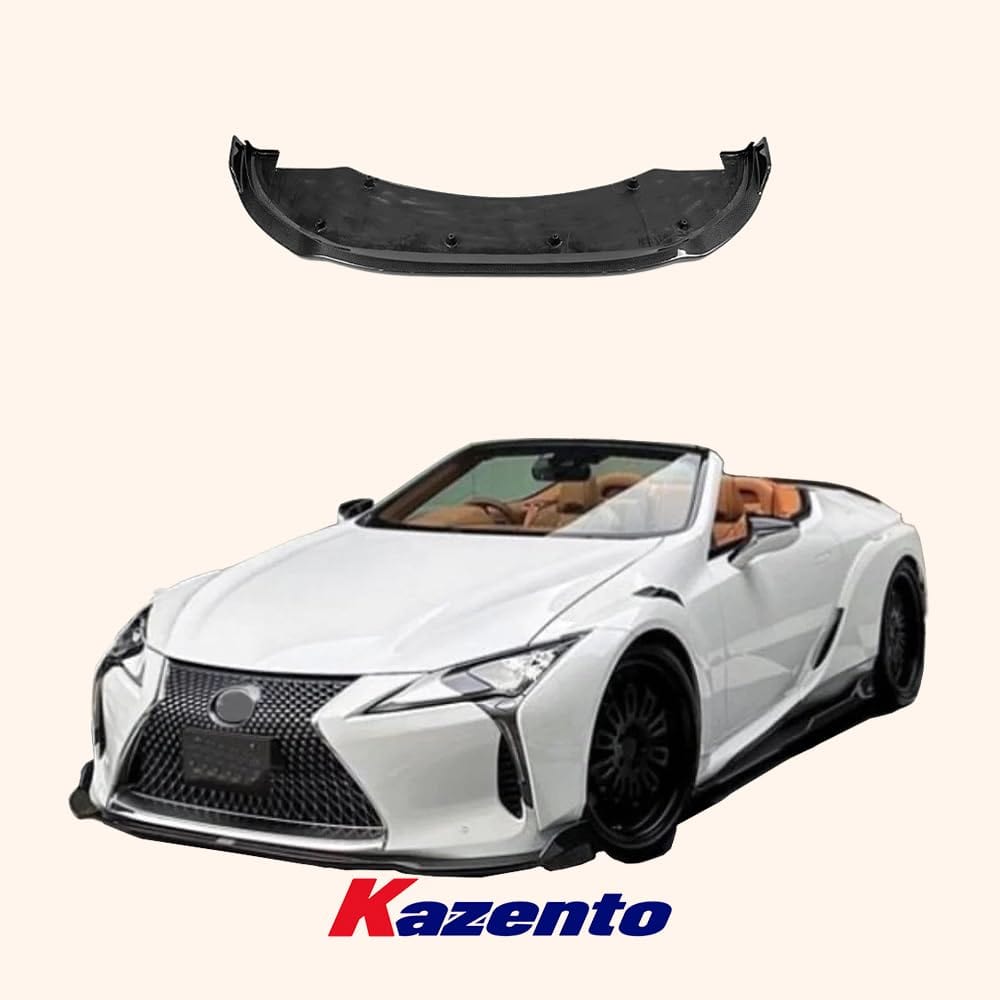 Kazento For Lexus LC 500 URZ100 17-22 TM Type Carbon Fiber Front Bumper Bottom Lip Splitter