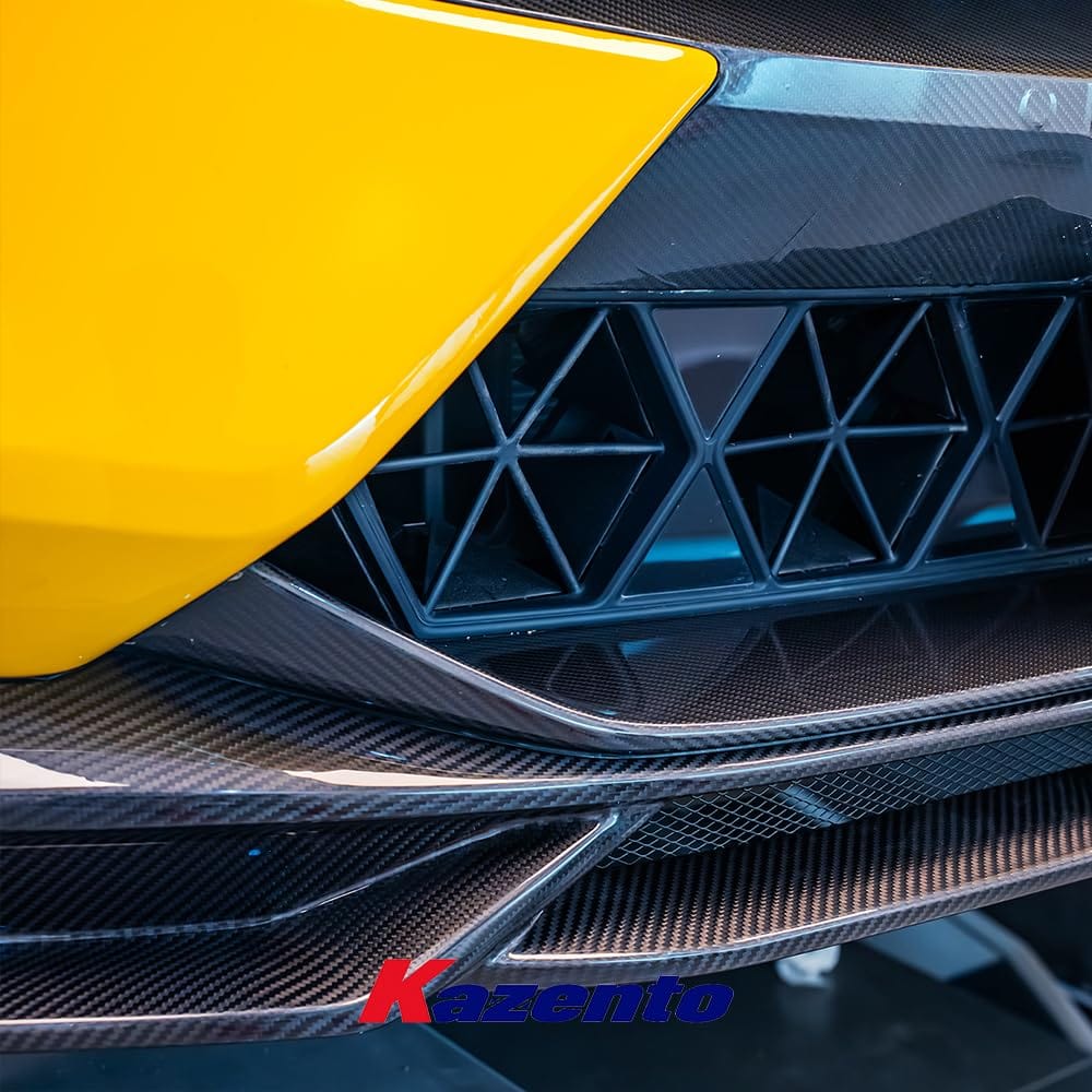 Kazento For Lotus Eletre PK Style Dry Carbon Fiber Front Bumper Bottom Lip Splitter Kazento Carbon Parts 车身侧板 ELETRE-FL-PK-DCF