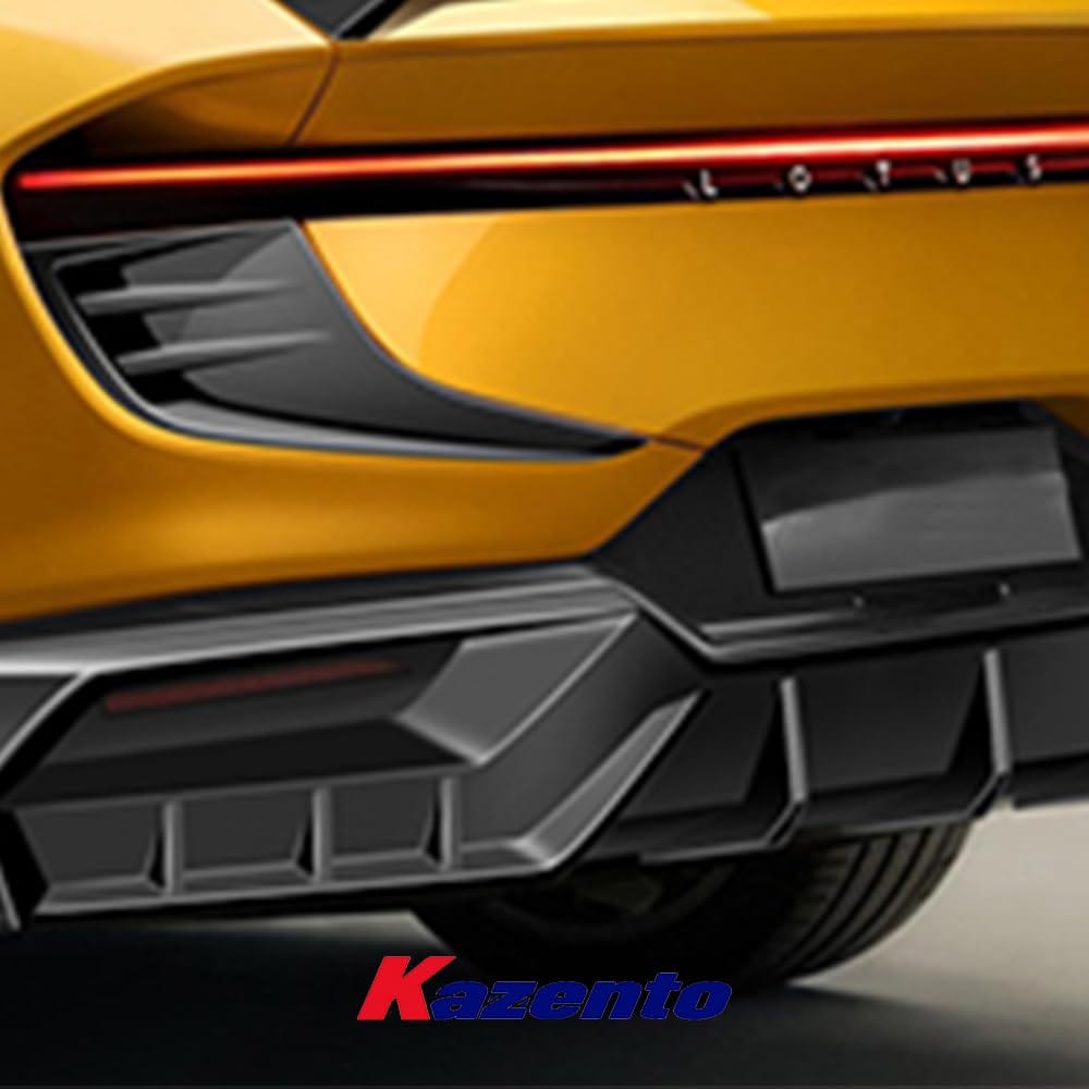 Kazento For Lotus Eletre PK Style Dry Carbon Fiber Rear Bumper Bottom Diffuser Lip