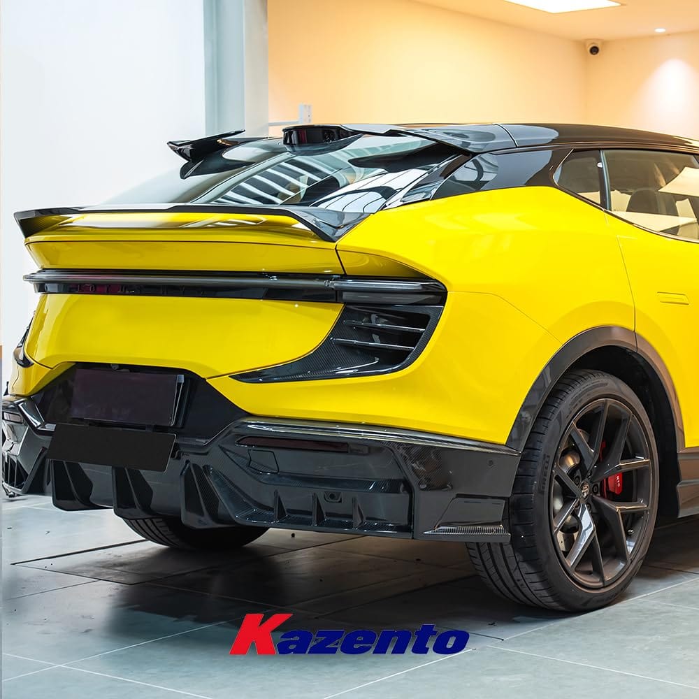 Kazento For Lotus Eletre PK Style Dry Carbon Fiber Rear Bumper Side Duct Vents Cover