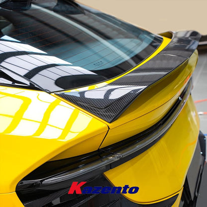Kazento For Lotus Eletre PK Style Dry Carbon Fiber Rear Trunk Boot Spoiler Wing Lip Kazento Carbon Parts 车身侧板 ELETRE-RS-PK-DCF