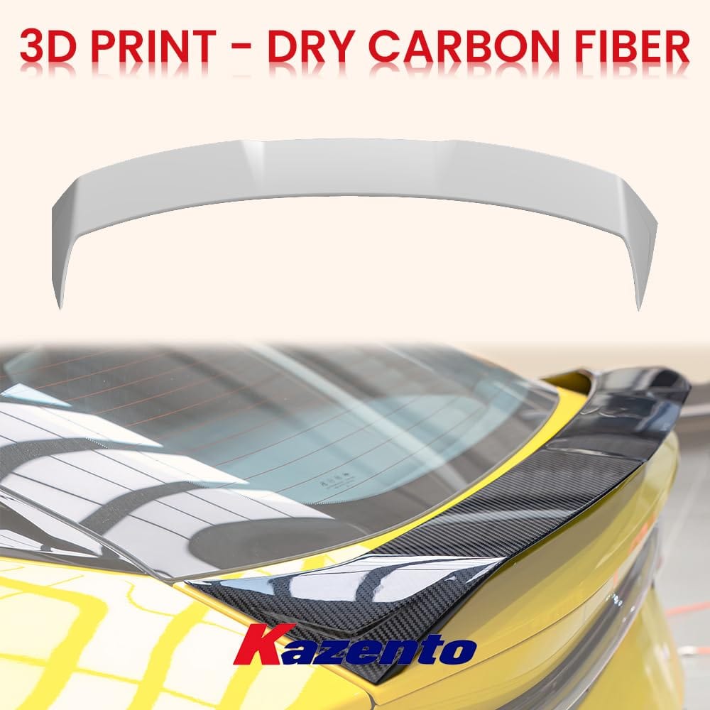 Kazento For Lotus Eletre PK Style Dry Carbon Fiber Rear Trunk Boot Spoiler Wing Lip