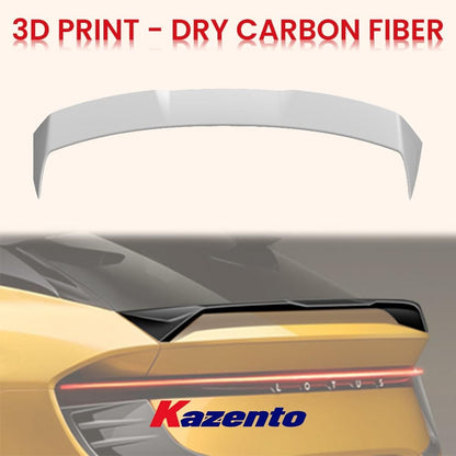Kazento For Lotus Eletre PK Style Dry Carbon Fiber Rear Trunk Boot Spoiler Wing Lip