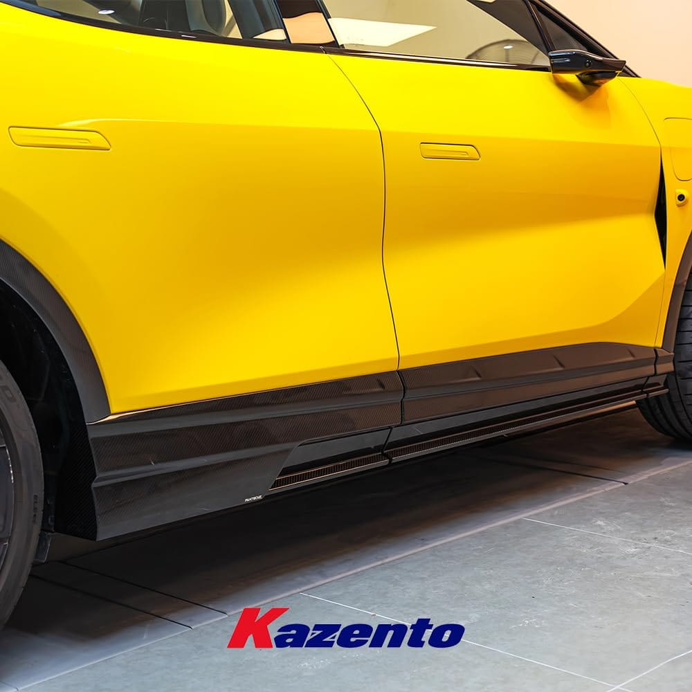 Kazento For Lotus Eletre PK Style Dry Carbon Fiber Side Skirts Add On 6pcs Replacement Kazento Carbon Parts 车身侧板 ELETRE-SS-PK-DCF