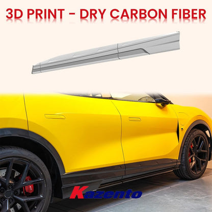 Kazento For Lotus Eletre PK Style Dry Carbon Fiber Side Skirts Add On 6pcs Replacement