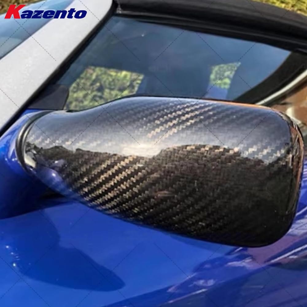 Kazento For Lotus Elise Exige S2 2004-11 KZ Style Carbon Fiber Side Mirror Cover Pair Kazento Carbon Parts 车身侧板 LOTUS-MC-CF