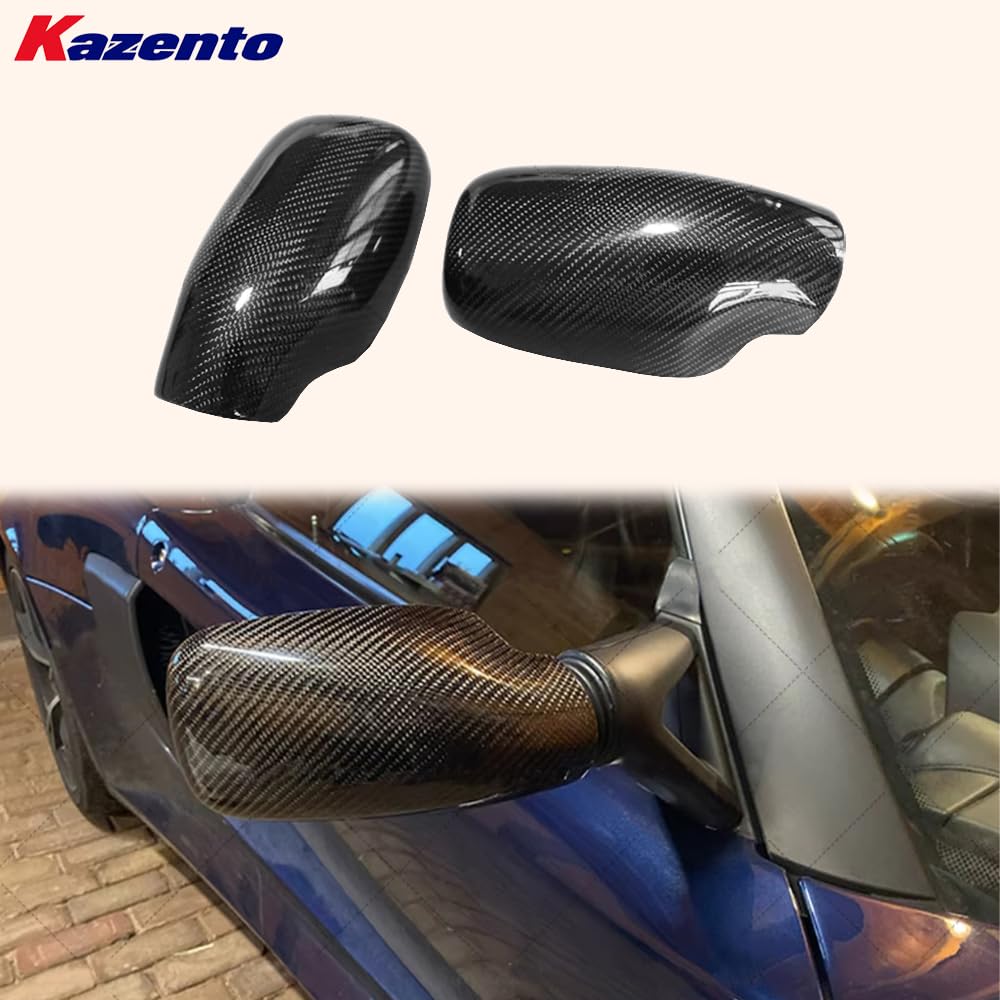 Kazento For Lotus Elise Exige S2 2004-11 KZ Style Carbon Fiber Side Mirror Cover Pair Kazento Carbon Parts 车身侧板 LOTUS-MC-CF