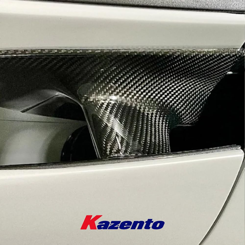 Kazento For Maclaren 720S KZ Style Dry Carbon Fiber Side Door Handle Cover Trim Pair Kazento Carbon Parts 车身侧板 720S-HANDLE-DCF