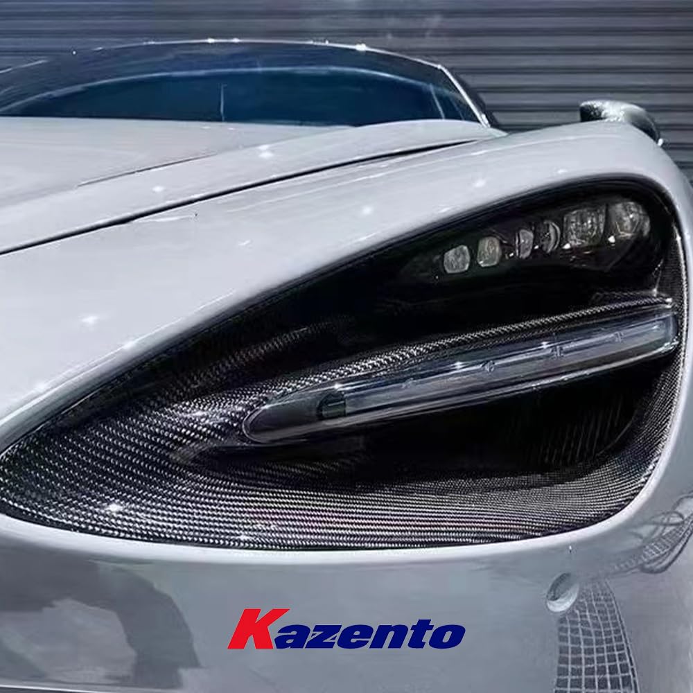 Kazento For Maclaren 720S KZ Style Dry Carbon Side Frame Basket Lamp Housing Trim Pair