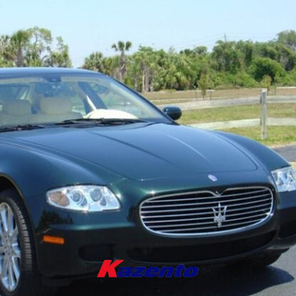 Kazento For Maserati Quattroporte 2003-08 OE Style Carbon Fiber Front Bonnet Hood Kazento Carbon Parts 车身侧板 MASAQUO-HOOD-OE-CF