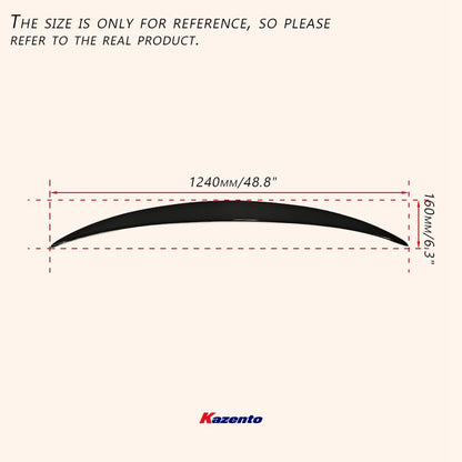 Kazento For MAZDA 3 2019-2023 DU Style Rear Bumper Trunk Spoiler Wing  Lip Carbon Fiber