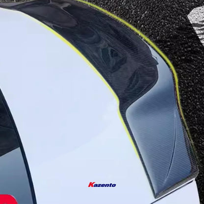 Kazento For MAZDA 3 2019-2023 R Style Rear Bumper Trunk Spoiler Wing  Lip Carbon Fiber Kazento Carbon Parts 车身侧板 MAZDA3-RS-R-CF