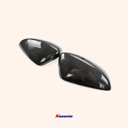 Kazento For Mazda 3 Axela Bm 2014 Side-view Mirror Cover Carbon Fiber Rearview Mirror Guard Covers