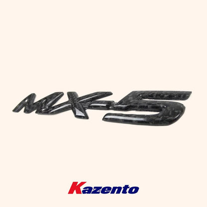 Kazento For Mazda Miata MX-5 MX5 NA NB NC ND KZ Style Carbon Fiber Logo Badge Emblem