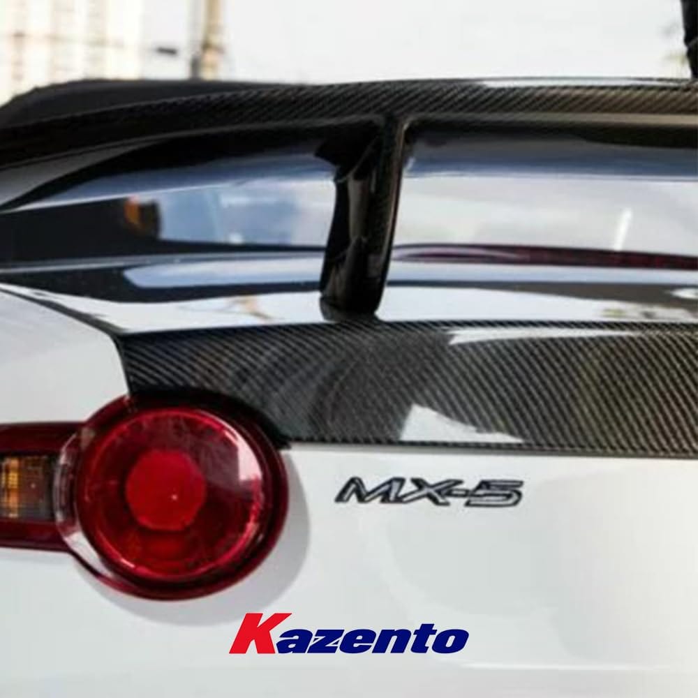 Kazento For Mazda Miata MX-5 MX5 NA NB NC ND KZ Style Carbon Fiber Logo Badge Emblem