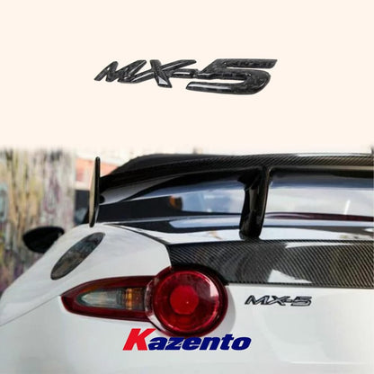 Kazento For Mazda Miata MX-5 MX5 NA NB NC ND KZ Style Carbon Fiber Logo Badge Emblem