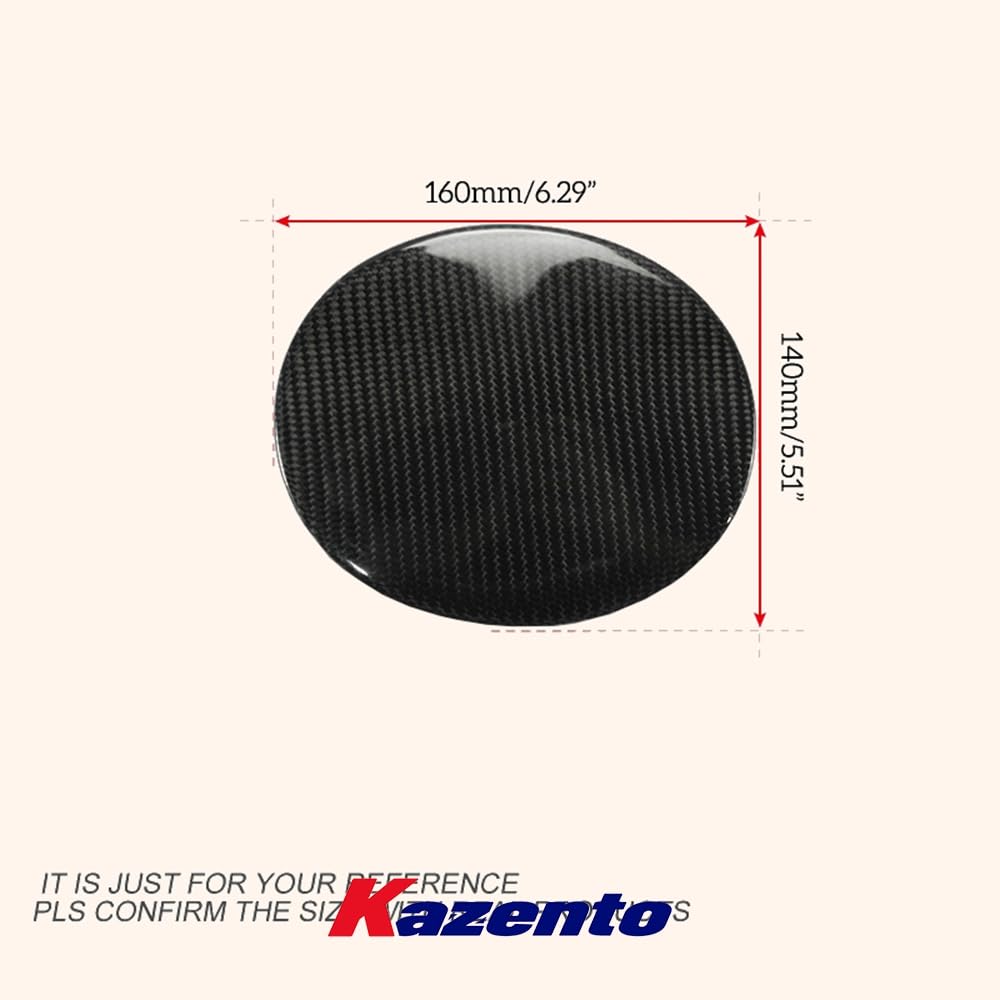 Kazento For Mazda MX5 NA MK1 Miata KZ Style Carbon Fiber Exterior Oil Fuel Cap Cover Kazento Carbon Parts 车身侧板 MX5-FUEL-STI-NA-CF