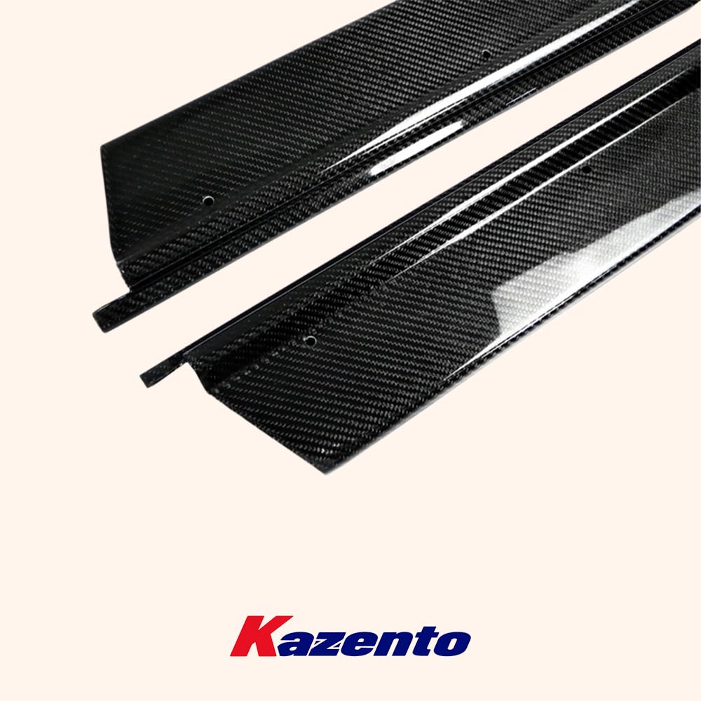 Kazento For Mazda MX5 NA MK1 Miata KZ Style Carbon Fiber Side Door Sill Panel Cover Pair