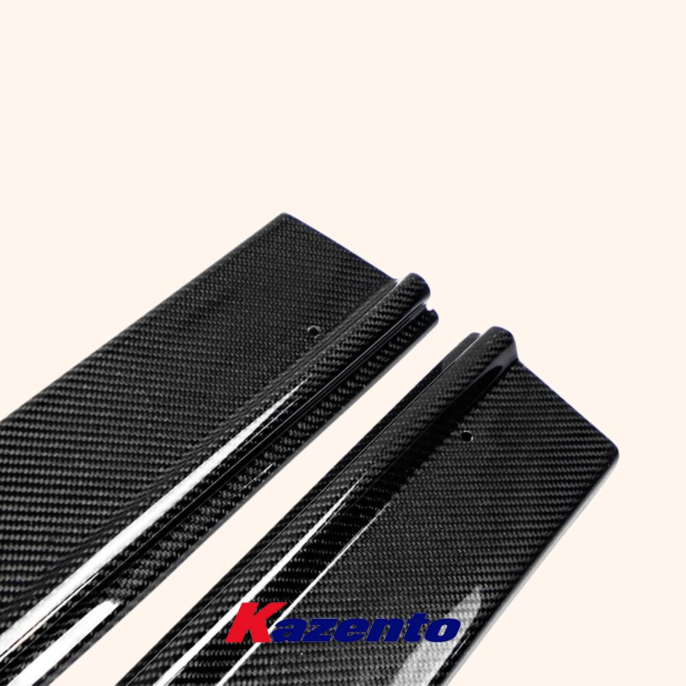 Kazento For Mazda MX5 NA MK1 Miata KZ Style Carbon Fiber Side Door Sill Panel Cover Pair
