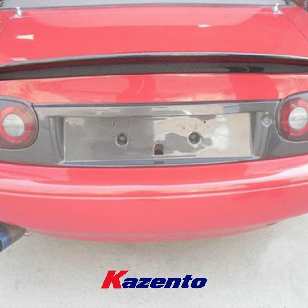 Kazento For Mazda MX5 NA MK1 Miata Type 2 Carbon Fiber Ducktail Rear Trunk Spoiler Wing Kazento Carbon Parts 车身侧板 MX5-RS-TYPE2-CF