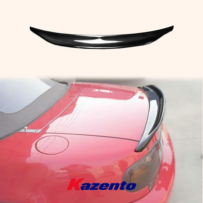 Kazento For Mazda MX5 NA MK1 Miata Type 2 Carbon Fiber Ducktail Rear Trunk Spoiler Wing Kazento Carbon Parts 车身侧板 MX5-RS-TYPE2-CF