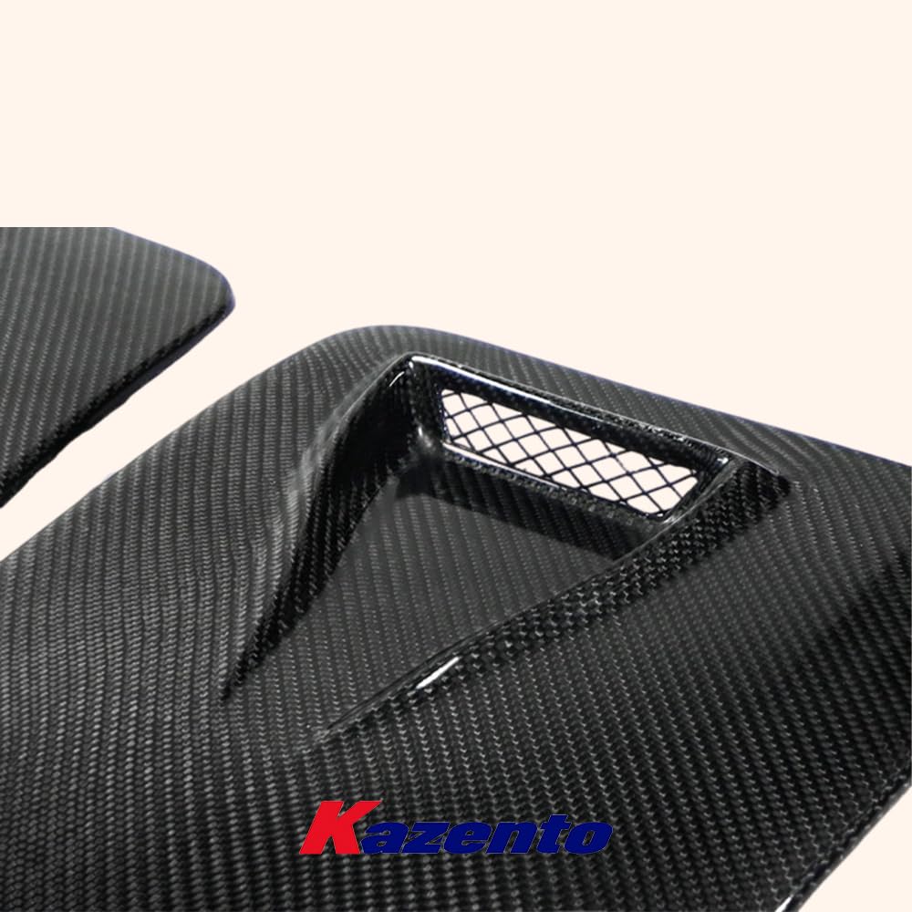 Kazento For Mazda MX5 NA MK1 Miata Vented Carbon Headlight Cover Pair (Only LHS Vented)