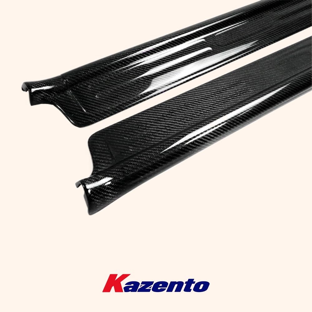 Kazento For Mazda MX5 NB MK2 Miata KZ Style Carbon Fiber Side Door Sill Panel Cover Pair