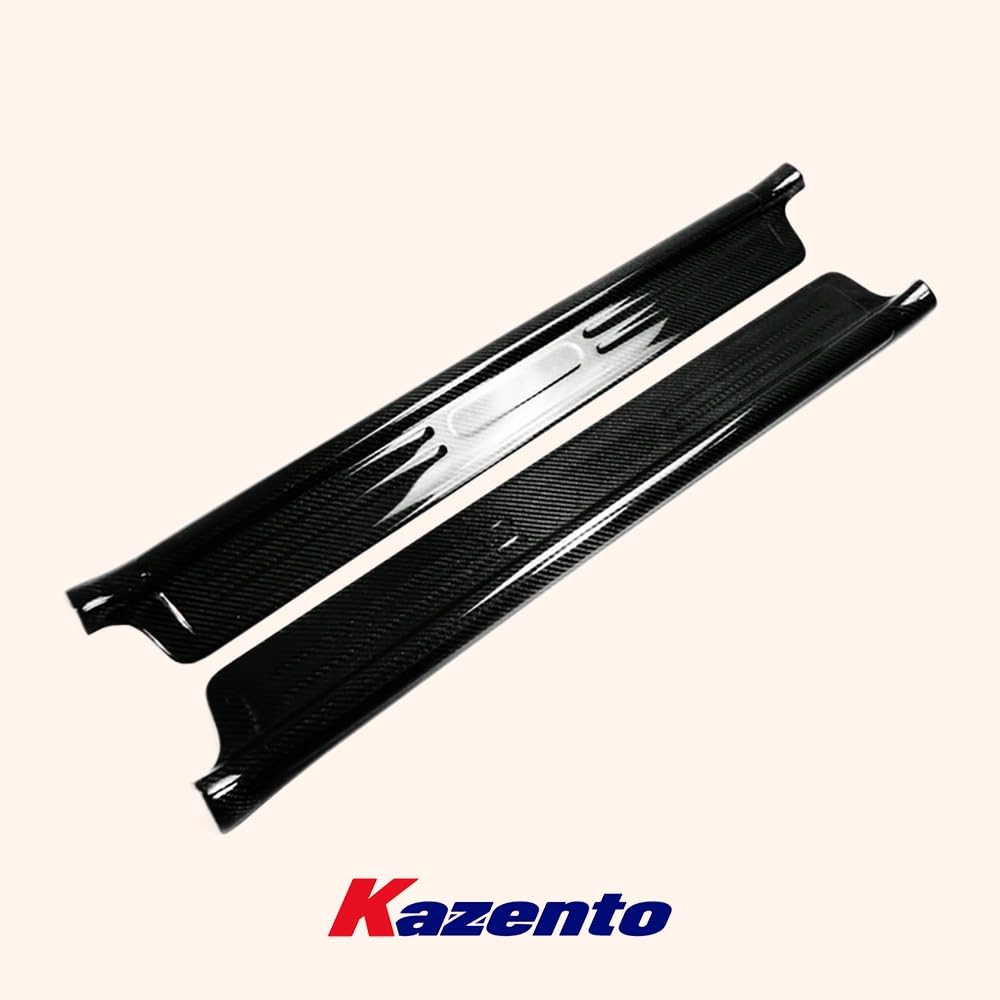 Kazento For Mazda MX5 NB MK2 Miata KZ Style Carbon Fiber Side Door Sill Panel Cover Pair