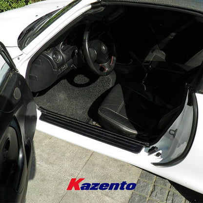 Kazento For Mazda MX5 NB MK2 Miata KZ Style Carbon Fiber Side Door Sill Panel Cover Pair
