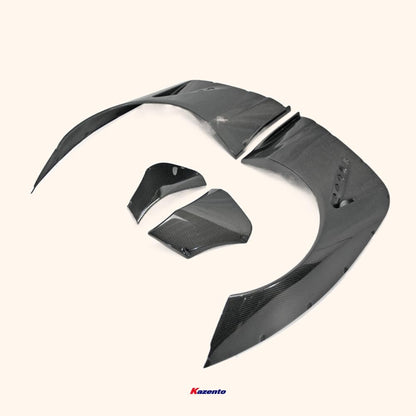 Kazento For Mazda Mx5 Nd5Rc Miata Roadster Rb Style Front Fender With Extension 4Pcs Carbon Fiber Kazento Carbon Parts 车身侧板 MX5-FF-RB-ND-CF