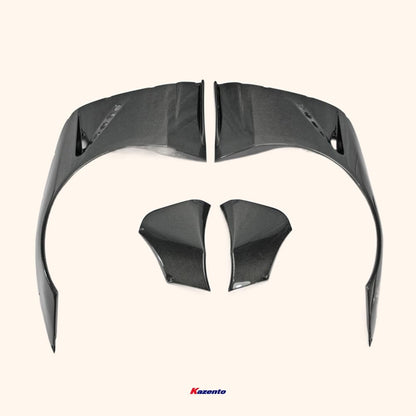 Kazento For Mazda Mx5 Nd5Rc Miata Roadster Rb Style Front Fender With Extension 4Pcs Carbon Fiber Kazento Carbon Parts 车身侧板 MX5-FF-RB-ND-CF
