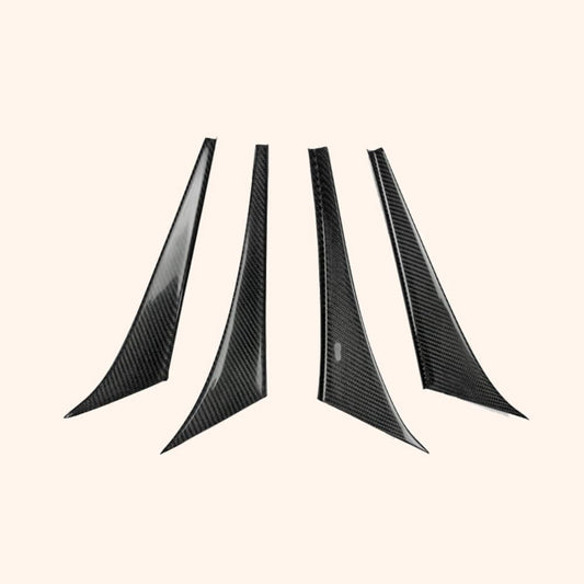Kazento For Mazda RX-7 FD Coupe 2 Door 1991-02 R-Magic Carbon Front Bumper Canard 4pcs Kazento Carbon Parts 车身侧板 RX7-CANA-MAGIC-CF