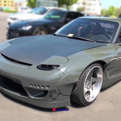Kazento For Mazda Rx-7 Fd Rb Style Front Fender Fiber Glass Kazento Carbon Parts 车身侧板 FD3S-FF-RB-FRP