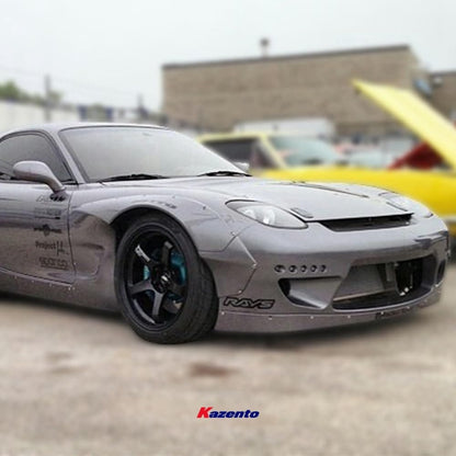 Kazento For Mazda Rx-7 Fd Rb Style Front Fender Fiber Glass Kazento Carbon Parts 车身侧板 FD3S-FF-RB-FRP